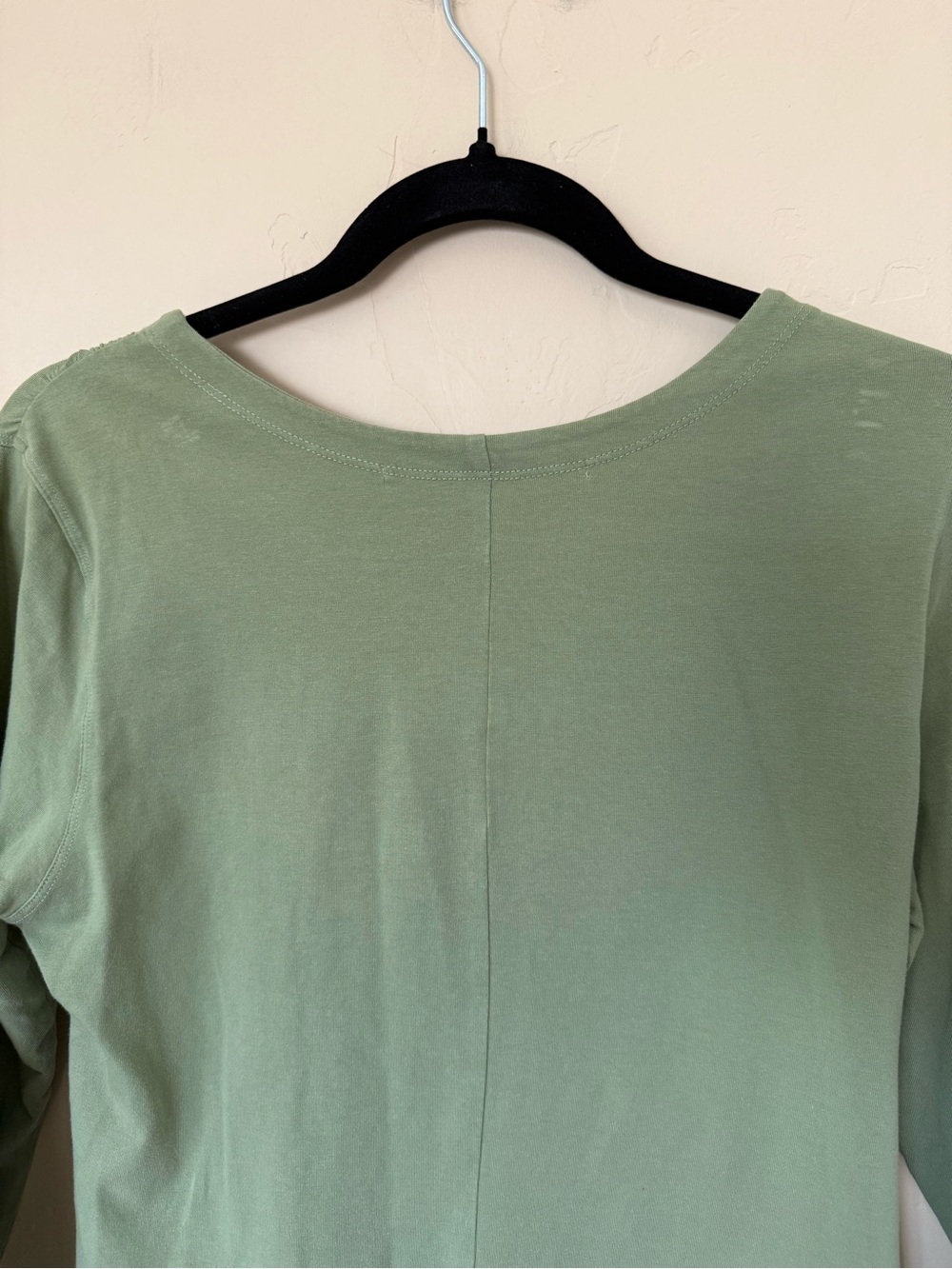 Twist Front Long Sleeve Top Athleta Sage Green Stretch Medium - Picture 9 of 9
